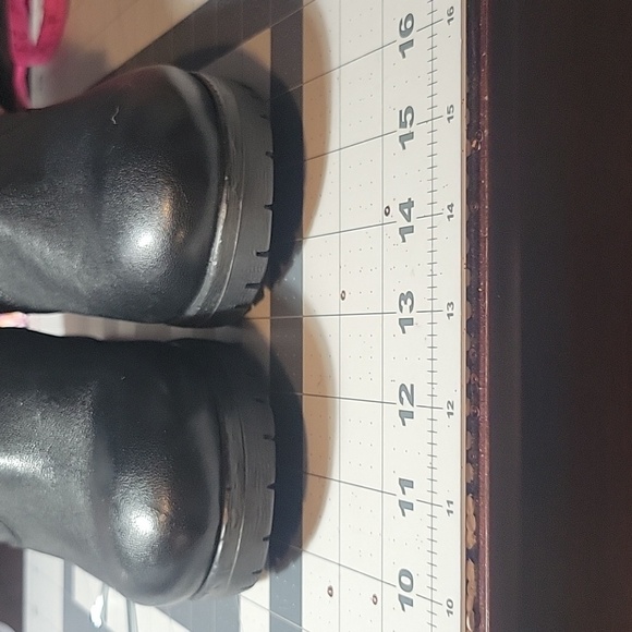 SALVIA Cable Sheep Nappa Black Ankle Buckle Booties Size 11.5 - Picture 11 of 13